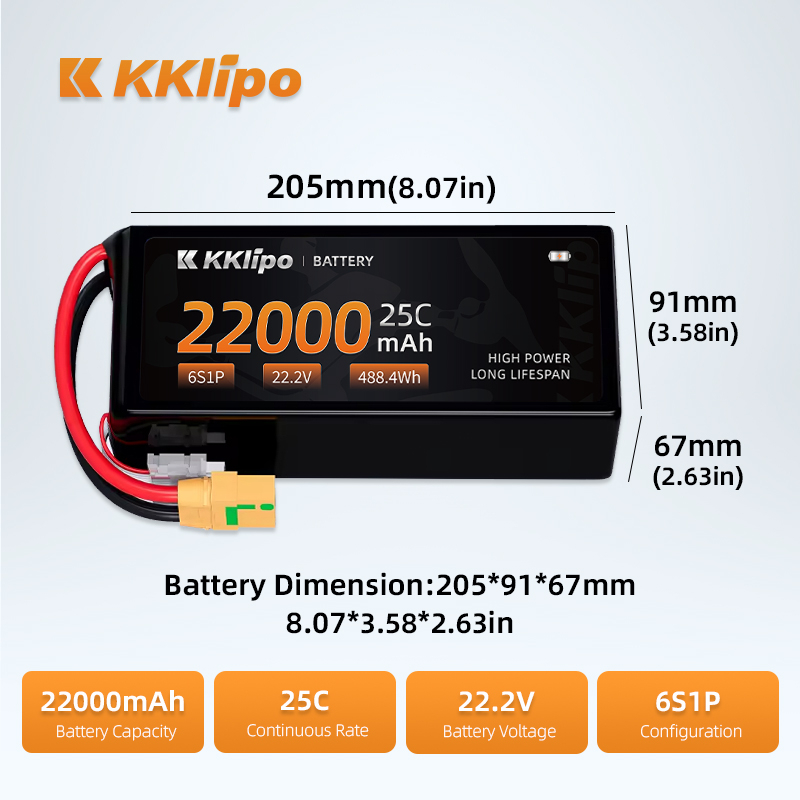 Produksi Manufaktur Baterai LI - Tattu 6S 22000Mah Lipo Battery ulasan dan harga