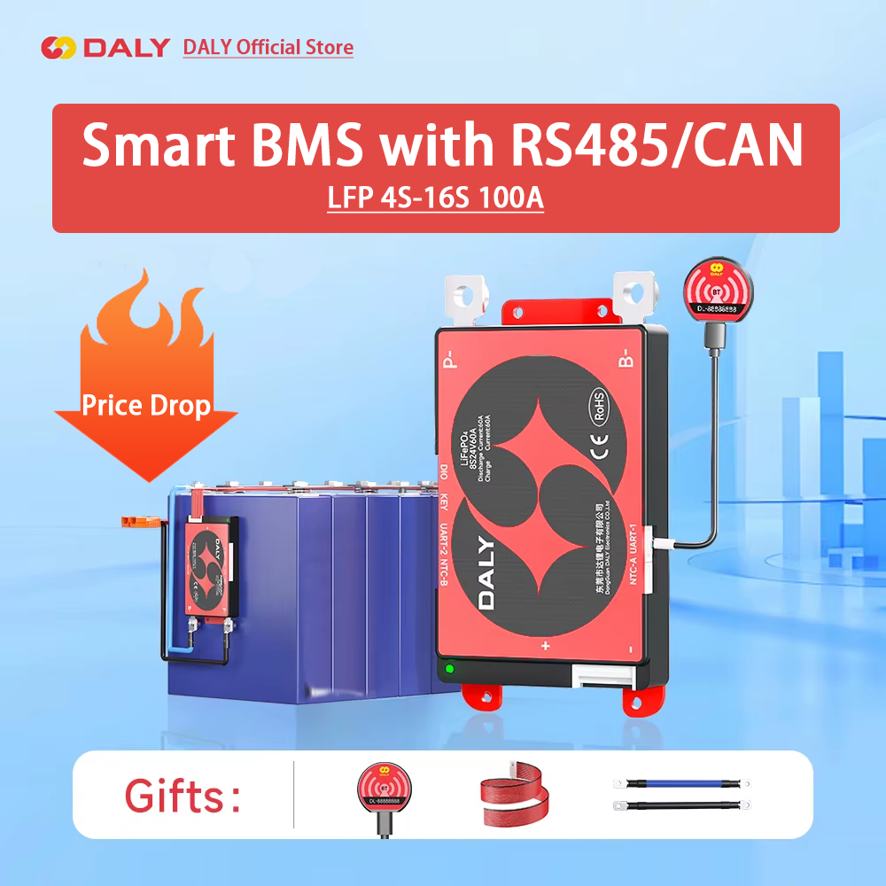 Daly Smart BMS 4S Lifepo4 12V  - Lifepo4 12V 100Ah Bms Bluetooth ulasan dan harga