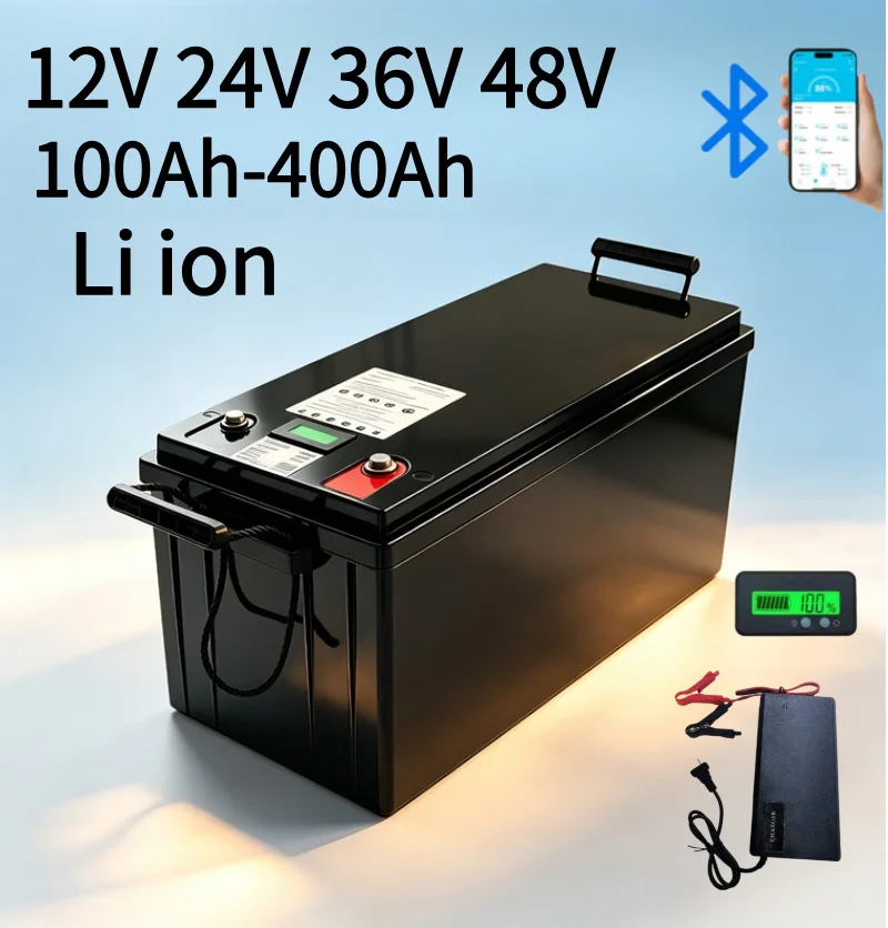 Paket Baterai Li-ion/LiFePO4 B - Lifepo4 12V 100Ah Bms Bluetooth ulasan dan harga