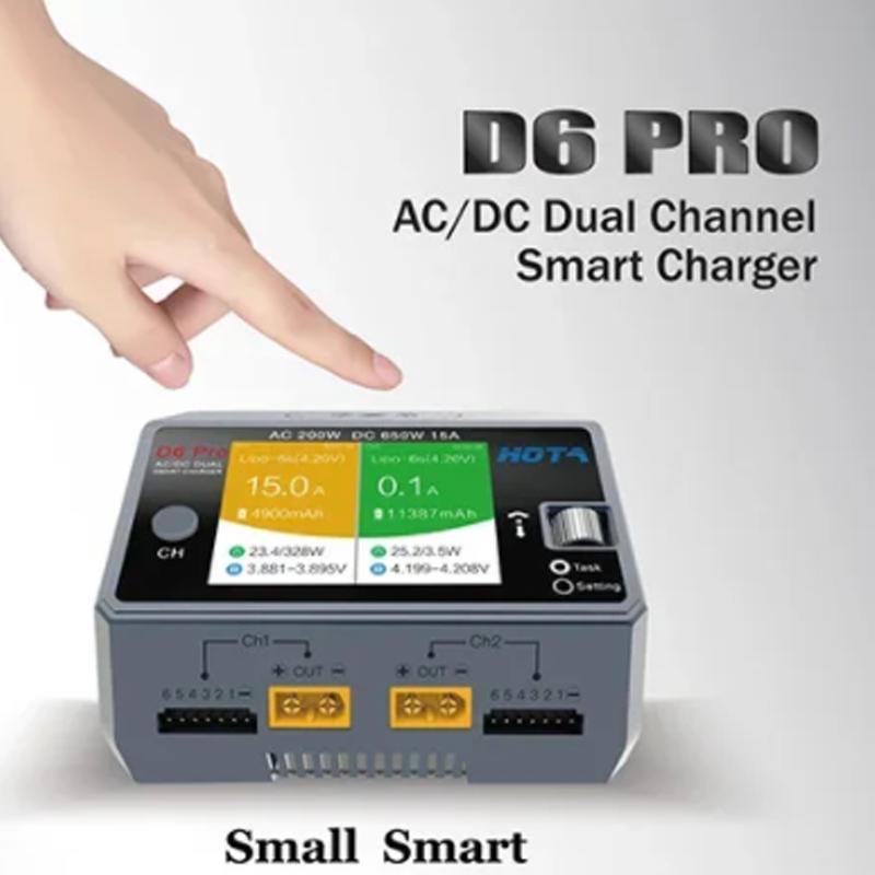 HOTA D6 Pro 200W AC 650W DC Pe - Hota D6 Pro Dual Lipo Charger ulasan dan harga