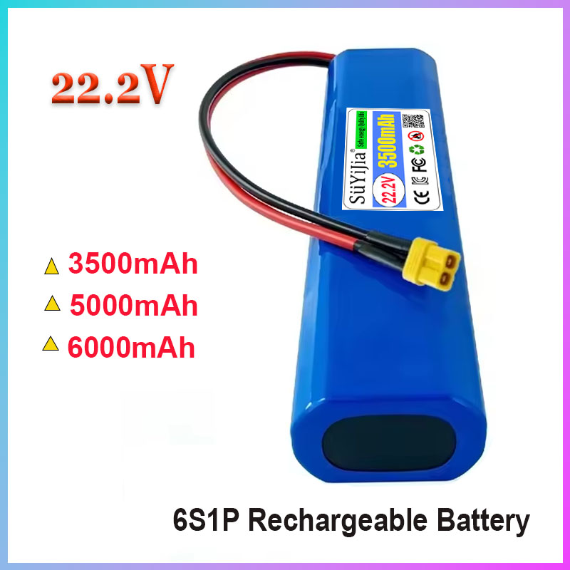 Baterai Li-ion 6S1P 22.2V 5000 - 6S Lipo Battery 22.2V 5000Mah ulasan dan harga