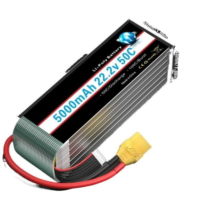 Baterai Lipo 5000/6000Mah 22.2 - 6S Lipo Battery 22.2V 5000Mah ulasan dan harga
