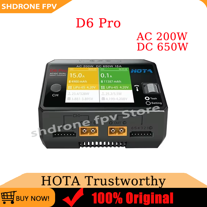 Pengisi Daya HOTA D6 Pro AC 20 - Hota D6 Pro Dual Lipo Charger ulasan dan harga