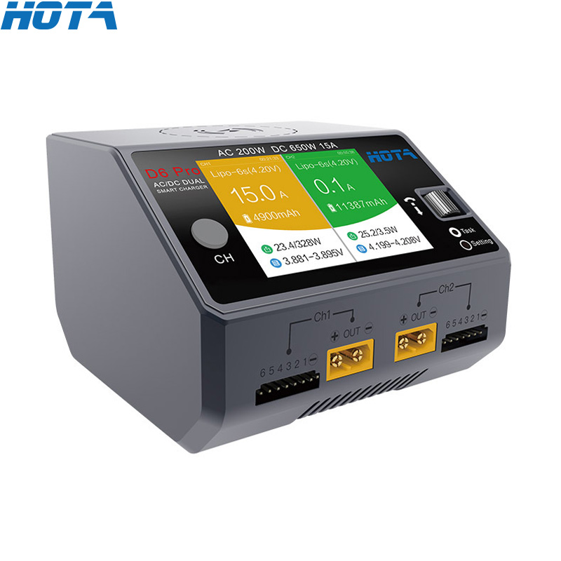 HOTA D6 Pro pengisi daya bater - Hota D6 Pro Dual Lipo Charger ulasan dan harga