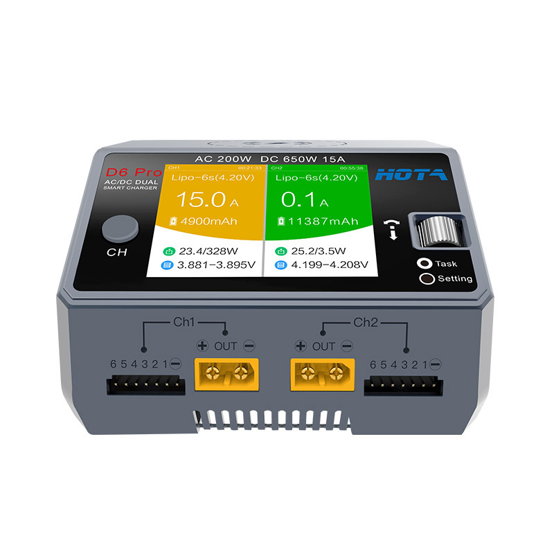 HOTA D6 Pro pengisi daya bater - Hota D6 Pro Dual Lipo Charger ulasan dan harga
