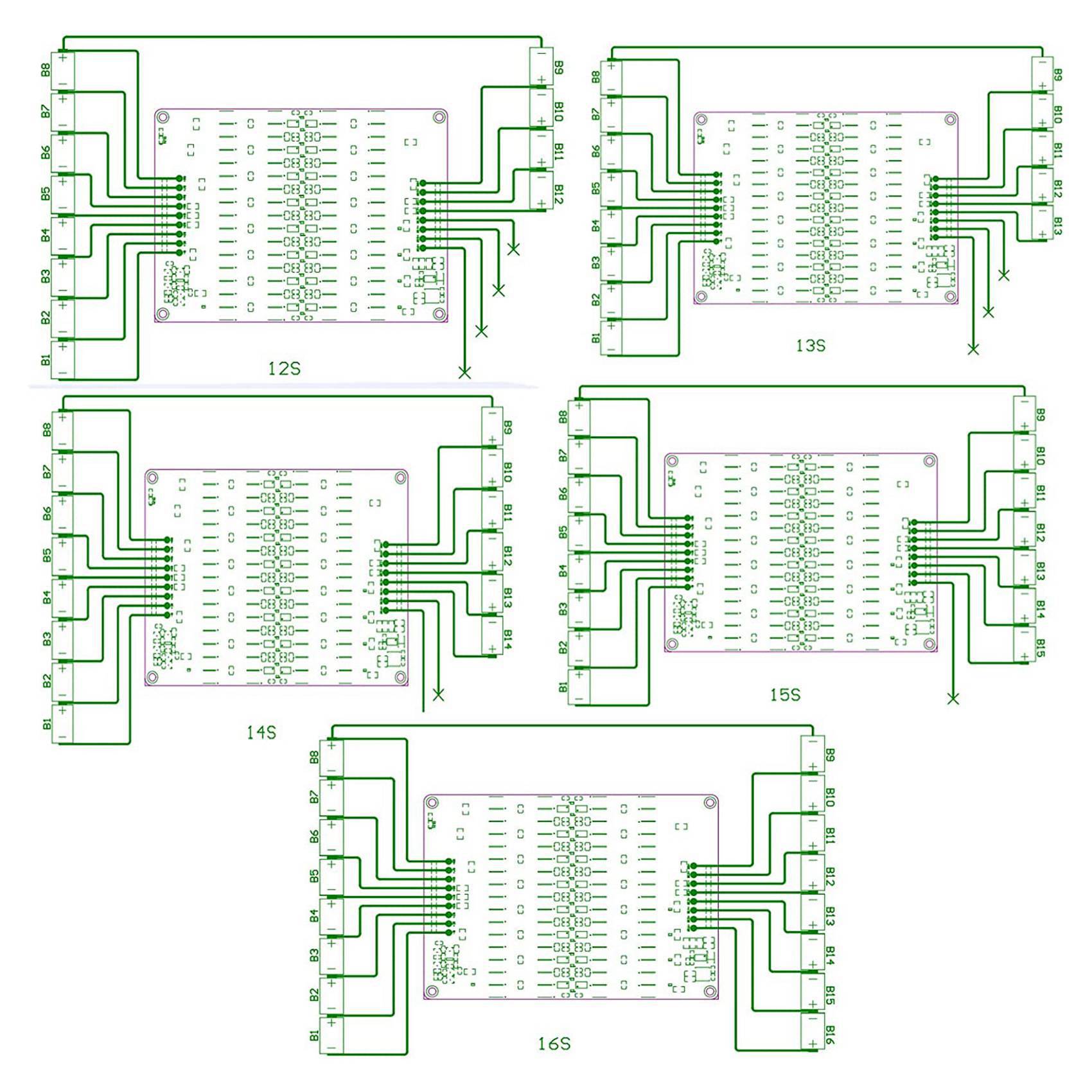 ABZZ-2X 12S 13S 14S 15S 16S Pe - 12S Lipo Battery Balancing Board ulasan dan harga