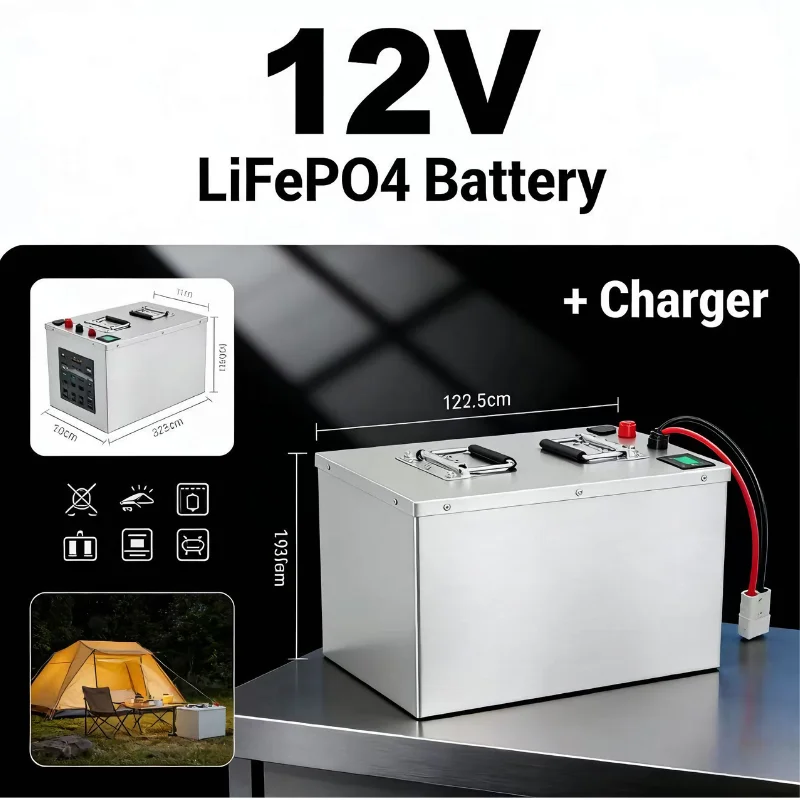 Baterai LiFePO4 12V 24V 48V 10 - Lifepo4 12V 100Ah Bms Bluetooth ulasan dan harga
