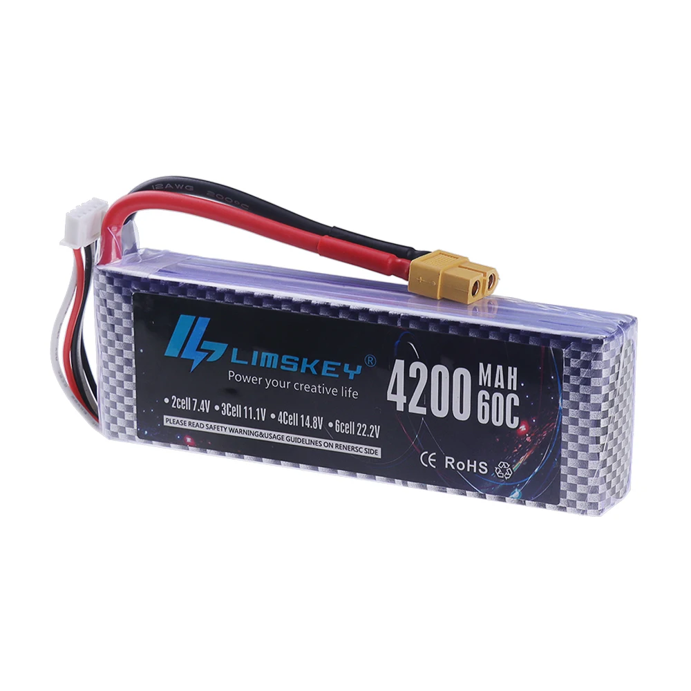 Baterai Lipo 60C 14.8V 4S 1500 - 4S Lipo Battery 14.8V 6000Mah ulasan dan harga