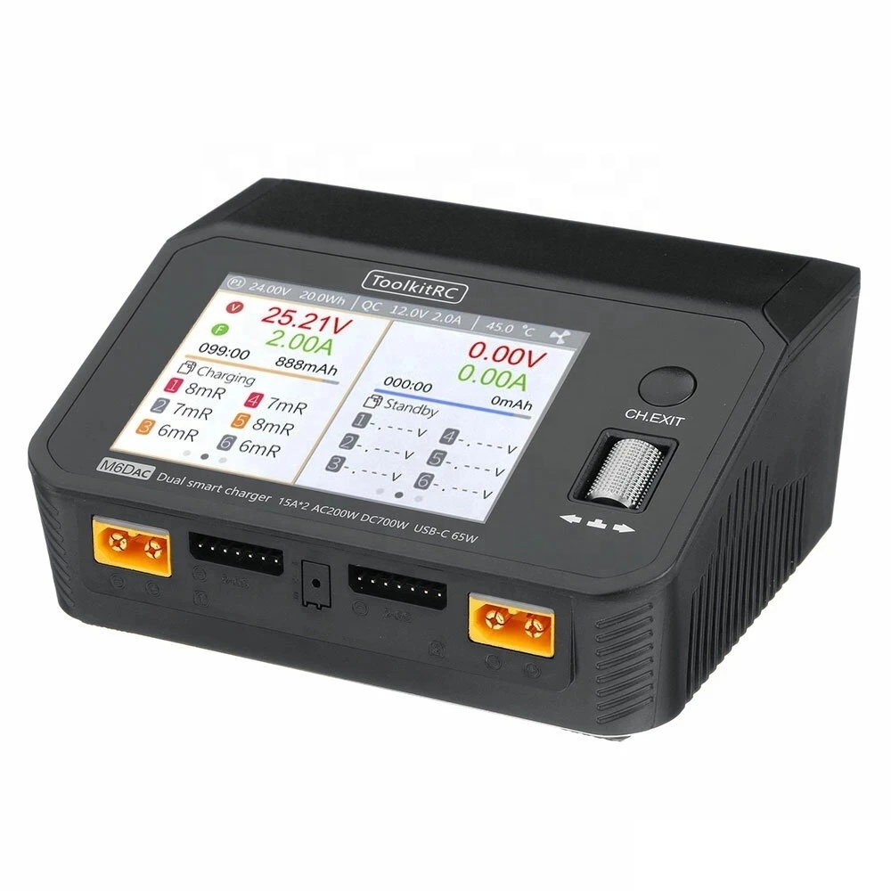 ToolkitRC M6DAC AC 200W DC 700 - Toolkitrc M6Dac Smart Charger ulasan dan harga