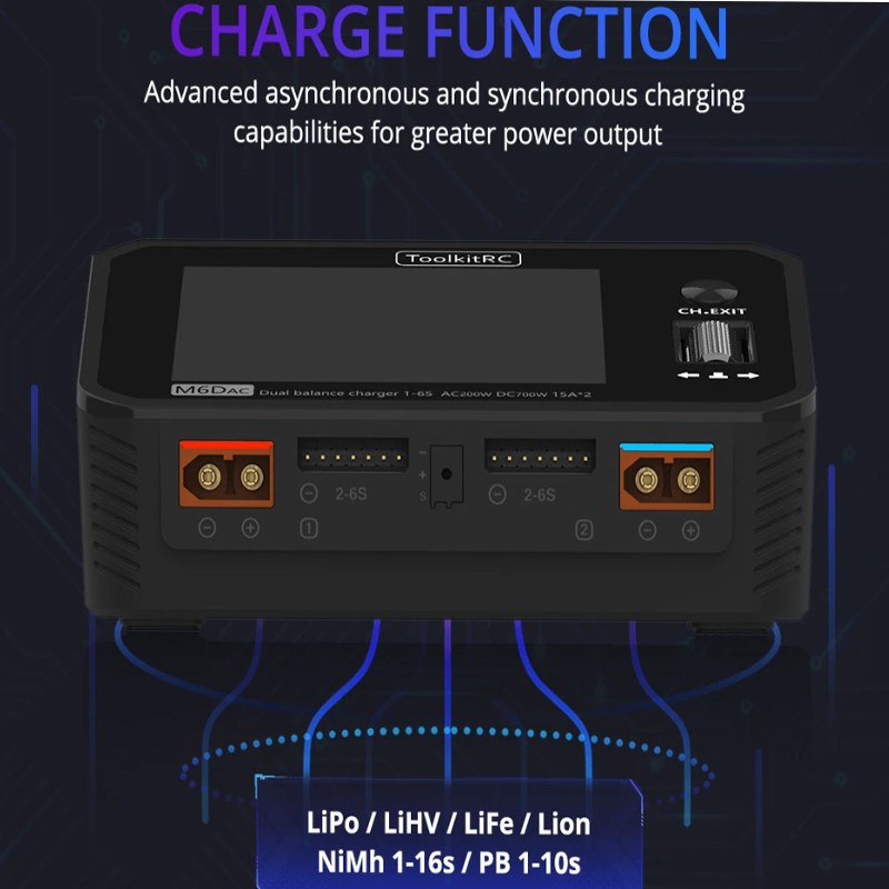 ToolkitRC M6DAC Pengisi Daya d - Toolkitrc M6Dac Smart Charger ulasan dan harga