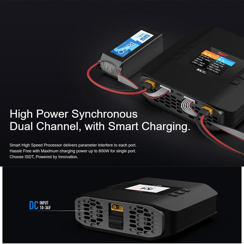 ISDT K4 1~8S Pengisi Daya Bate - Isdt K4 Dual Lipo Charger ulasan dan harga